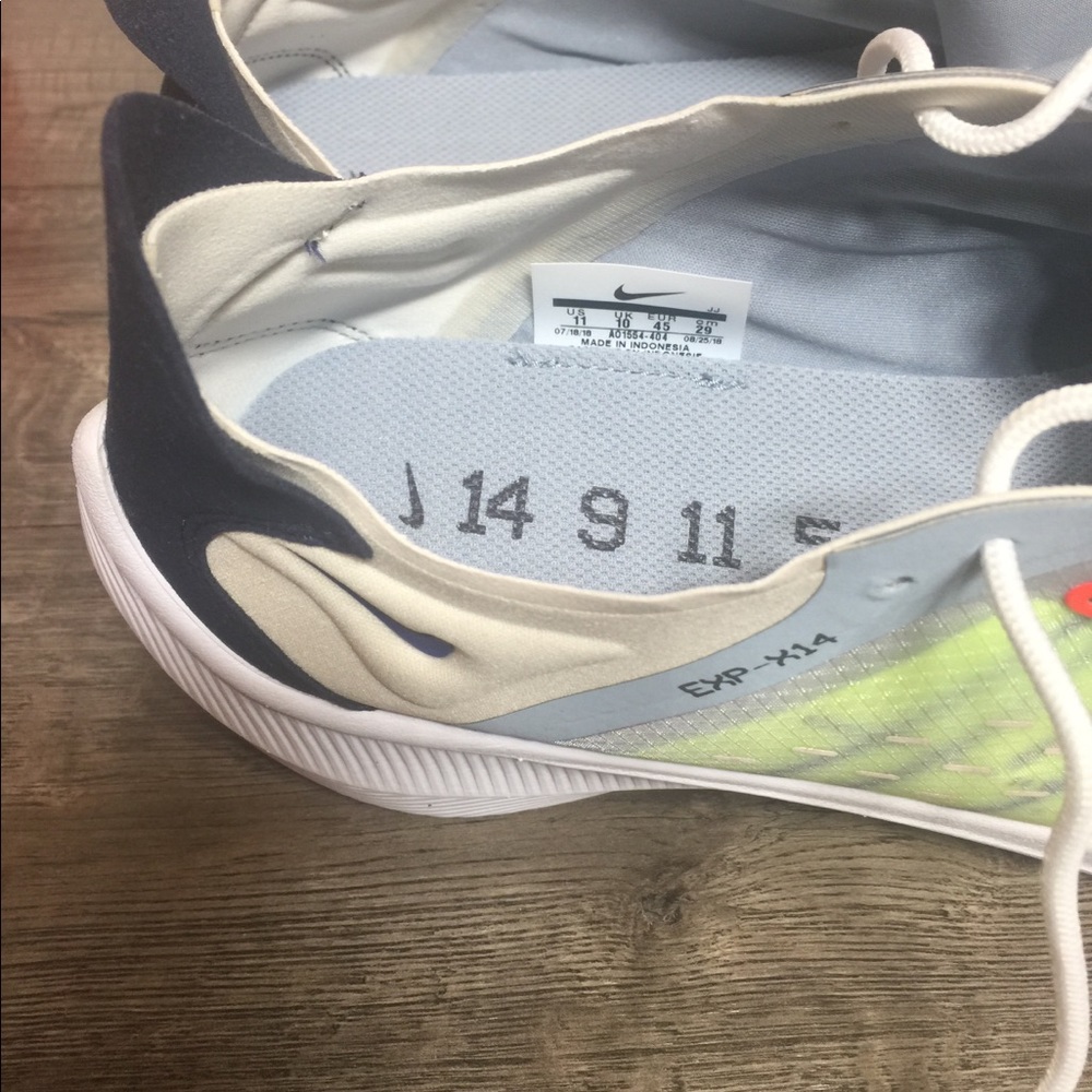 ❤️NWT Nike EXP-X14  Men’s Shoes obsidian - Picture 7 of 8